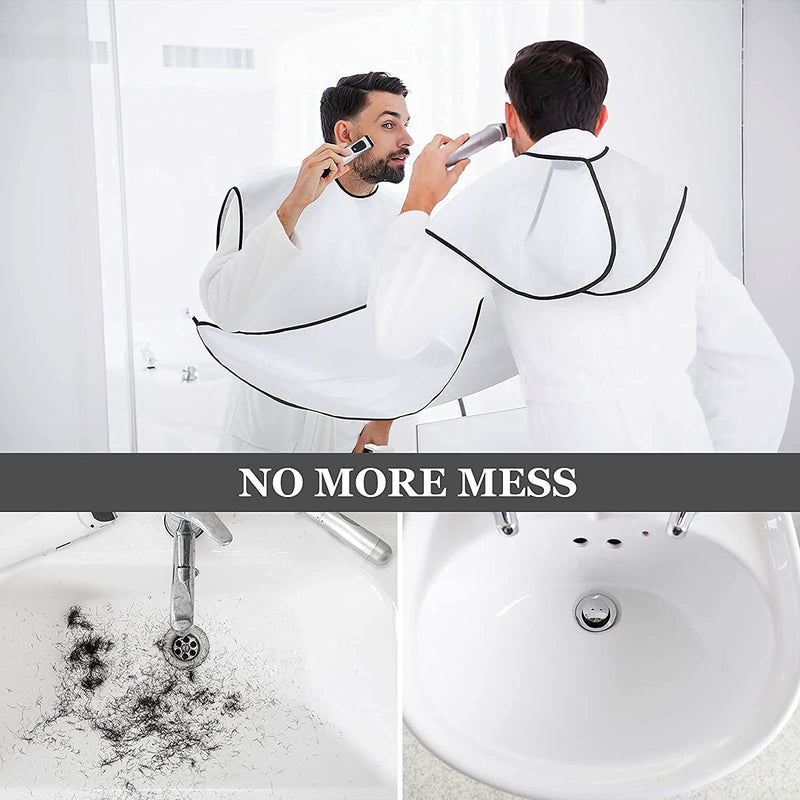 Beard Bib Shaving Bib Waterproof Beard Waterproof Beard Trimming Apron Cape Grooming Trimming Cutting Capewith Suction Cups Beard Shaping Tool for Men Father Husband - NewNest Australia