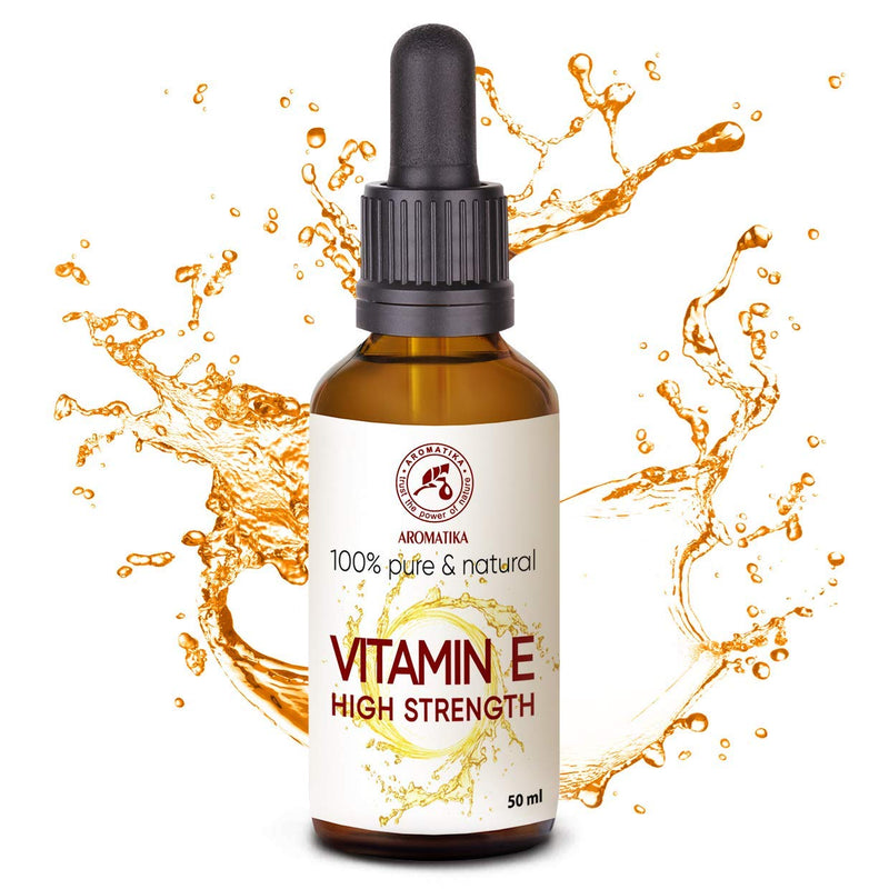 Vitamin E oil highly concentrated 50 ml - Vitamin E strong for face and body care - Tocopherol - Highly concentrated Vitamin E drops for Vitamin E oil - Natural antiaging Vitamin E - hair care - NewNest Australia