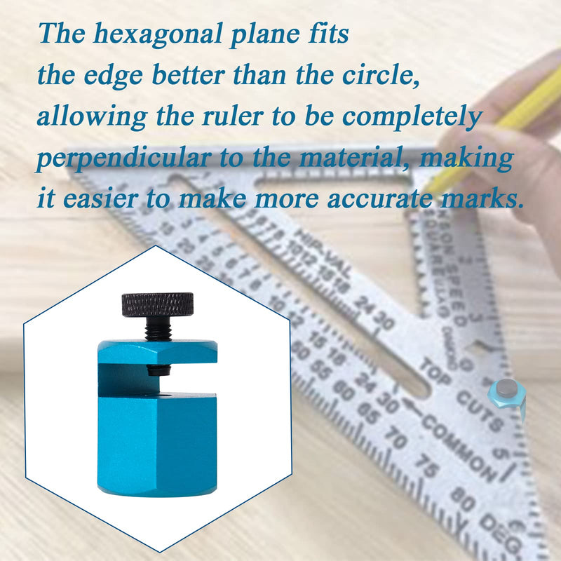 Tall Stair Gauges for Framing Square, Rafter Gauge Square Frame Layout, Multi-Function Attachment Jigs for Stair Layout, Rafter Layout, Marking Repetitive Angles(2 Packs) - NewNest Australia