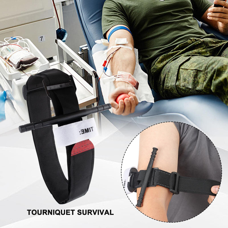 AYNKH Tactical Tourniquet, Portable Hemostatic Bandage, Emergency Medical One-Handed Operated First Aid Equipment for Camping Hiking Mountaineering Outdoor Sports - NewNest Australia