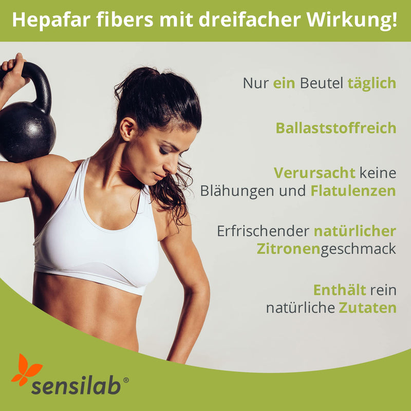 Hepafar Fibers - Detox - Refreshing drink with natural lemon flavor and no additives - Rich in fiber with HEPAfiber Liver Complex - 30 sachets for 30 days - NewNest Australia