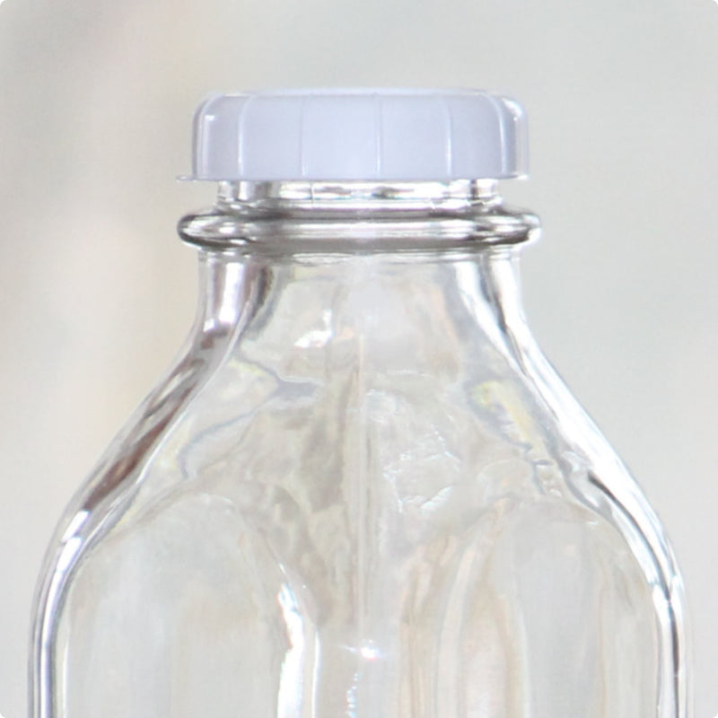 NewNest Australia - Glass Milk Bottle Caps - 12 Pack - 48mm (1.89 inch) Snap On Lids 