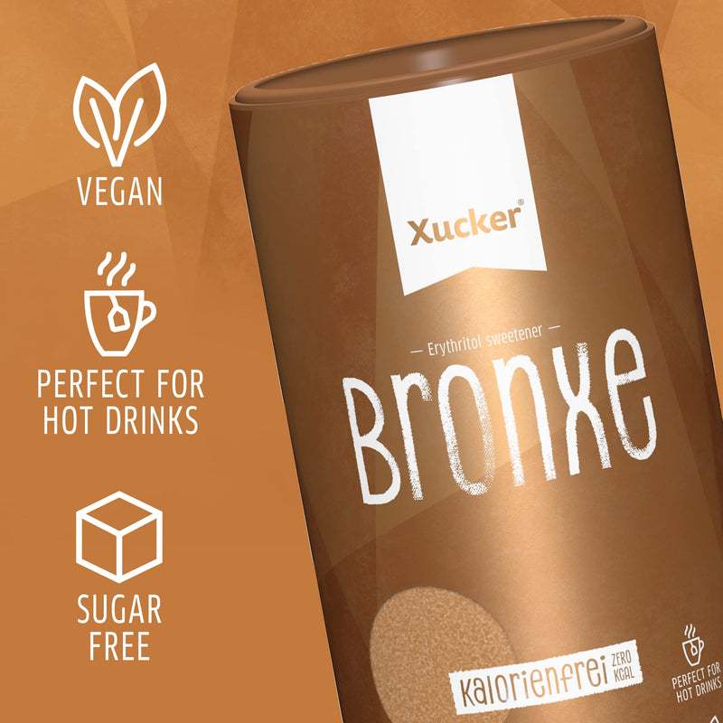 Xucker Bronxe Erythritol 1Kg Can - Calorie-Free Brown Sugar Replacement As A Vegan & Tooth-Friendly Cane Sugar Alternative I Erythritol Without Stevia I Sugar-Free Sweetener - NewNest Australia