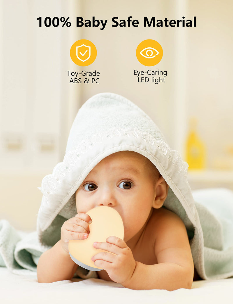 Night Lights for Kids Room, MediAcous Baby Night Light with 7 Colors Changing & Dimming Function, Rechargeable Kids Night Light with 1 Hour Timer & Touch Control, Up to 100H - NewNest Australia