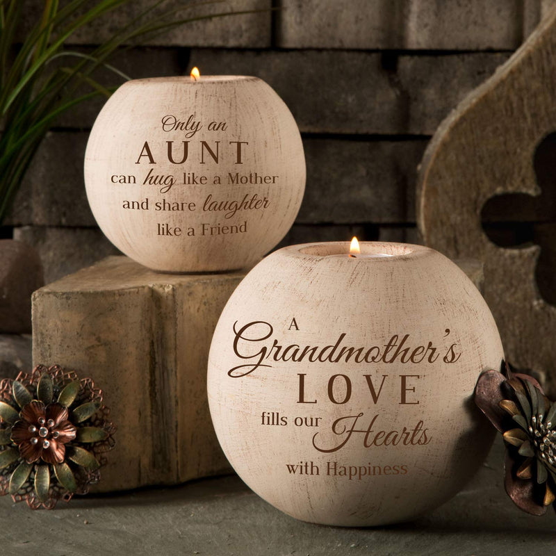 NewNest Australia - Pavilion Gift Company 19007 Light Your Way Terra Cotta Candle Holder, Grandmother, 5-Inch 