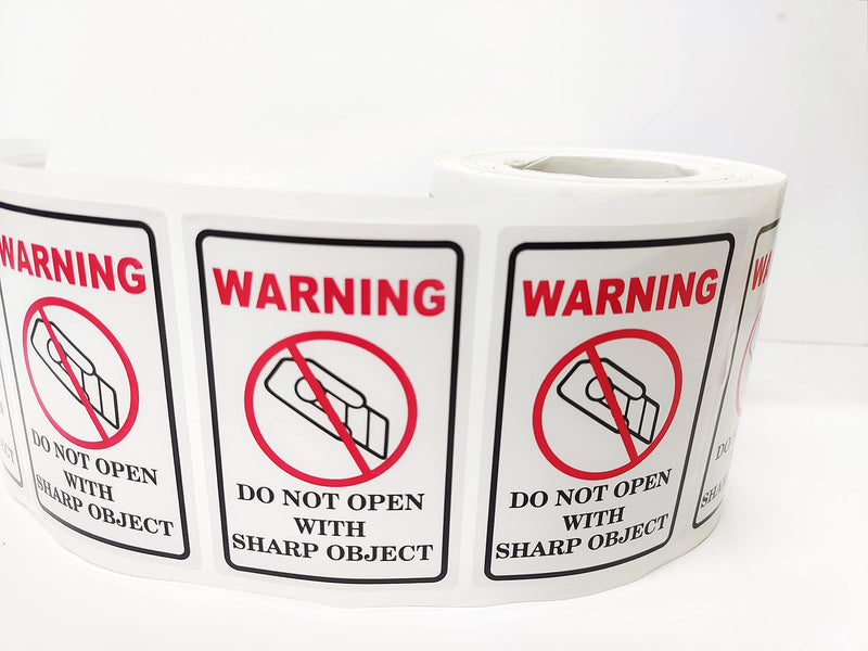 2x3 inch Do Not Open with Sharp Object Industrial Warning Labels International Special Handling Shipping Pallet Stickers for Shipping, Handling,Packing,Moving 500pcs - NewNest Australia