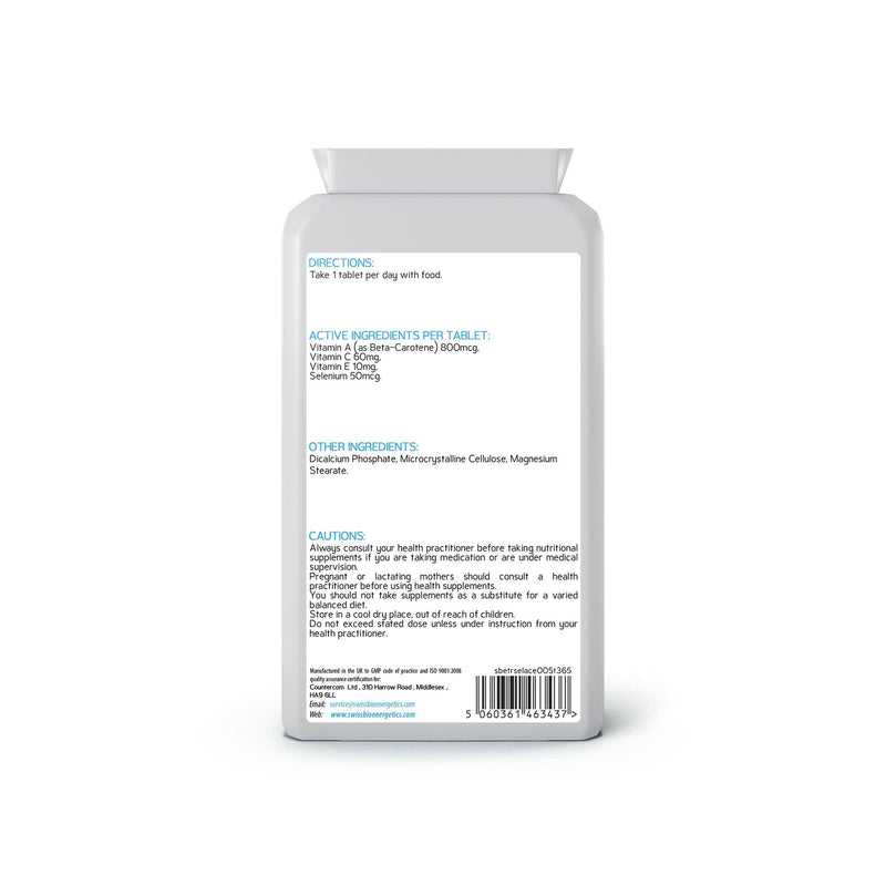 Selenium ACE 50mcg 365 Tablets - 1 Year Supply of Balanced Formula Selenium with Vitamins A, C & E – Supports The Immune System & Provides Key Antioxidants - NewNest Australia