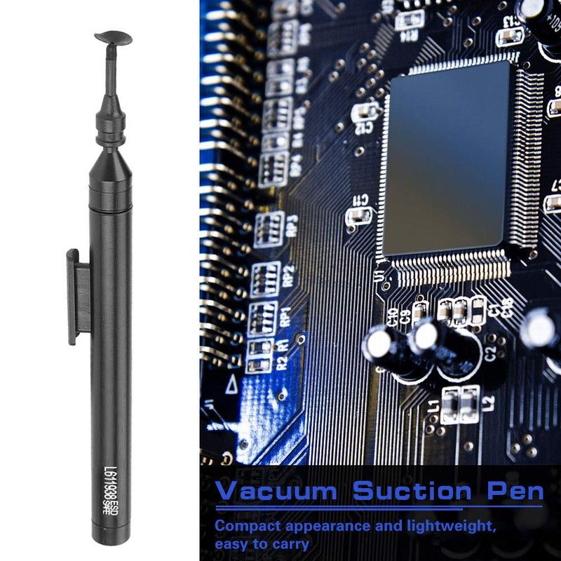 Sucking Pickup Tool, Manual Vacuum Suction Pen with 2 Suckers Tips and 6 Suckers for IC/SMD for Picking up Small Electronic Components - NewNest Australia