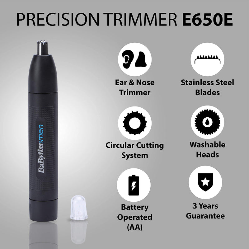 BaByliss MEN E650E nose and ear hair trimmer nose and ear hair trimmer - NewNest Australia