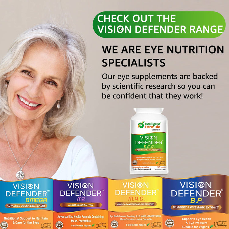 AREDS2 VISION DEFENDER AMD eye supplement: lutein, zeaxanthin, zinc, vitamin E - AREDS 2 eye vitamins, minerals, nutrients for the eyes. 3 Month Supply (90 Tablets) Vegan Eye Supplement - NewNest Australia