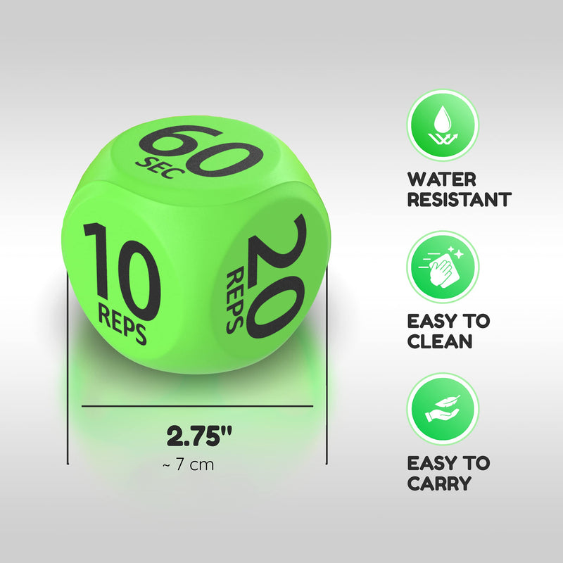 Skywin Workout Dice - Fun Exercise Dice for Solo or Group Classes, 6-Sided Foam Fitness Dice Great Dynamic Exercise Equipment - NewNest Australia