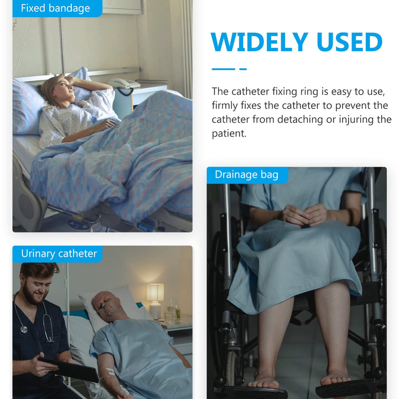DOITOOL Catheter Strap Catheter Leg Bag Holder Urinary Drainage Tube Holder Catheter Stabilization Device Anti Slip Anti Irritation Catheter Holder for Elderly - NewNest Australia