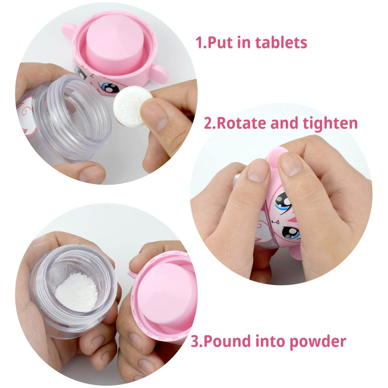 1 Pack Pill Crusher and Grinder, Pill Crusher Portable, Professional Pill Pulverizer, Tablet Crusher， Domestic Pill Crusher for Pills, Vitamins, Tablets, Elderly, Children, Pets (White) 1 Pcs White - NewNest Australia