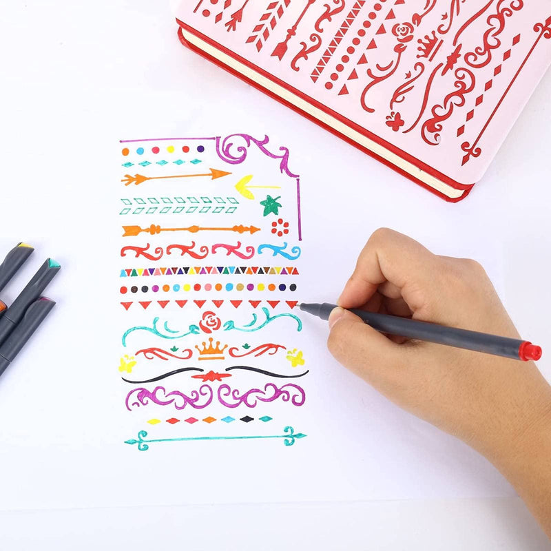 iBayam Fineliner Pens, 24 Bright Colors Fine Point Pens Colored Pens for Journaling Note Taking Writing Drawing Coloring Planner Calendar, Office School Teacher Classroom Fine Tip Marker Pens Supplies - NewNest Australia