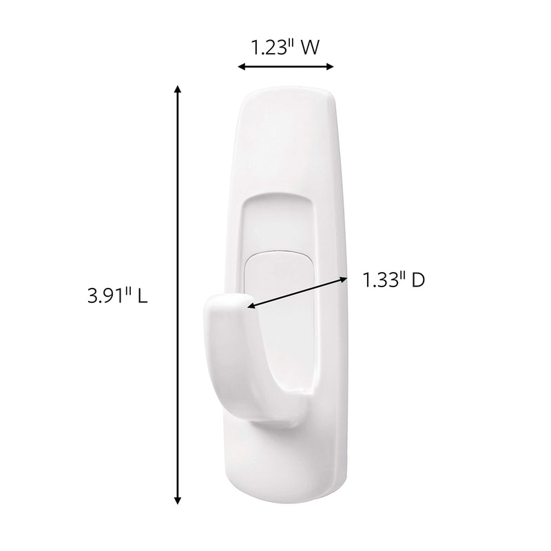 NewNest Australia - Command Large Utility Hooks, White, Ships In Own Container 7 Hooks 