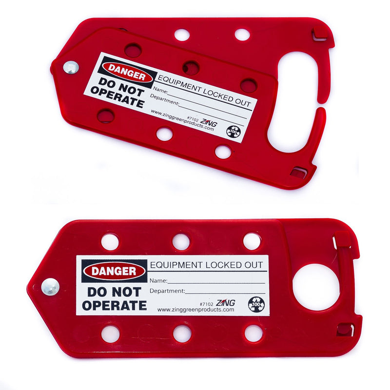 ZING 7102 RecycLockout Lockout Tagout Hasp and Tag Combination, Recycled Plastic - NewNest Australia