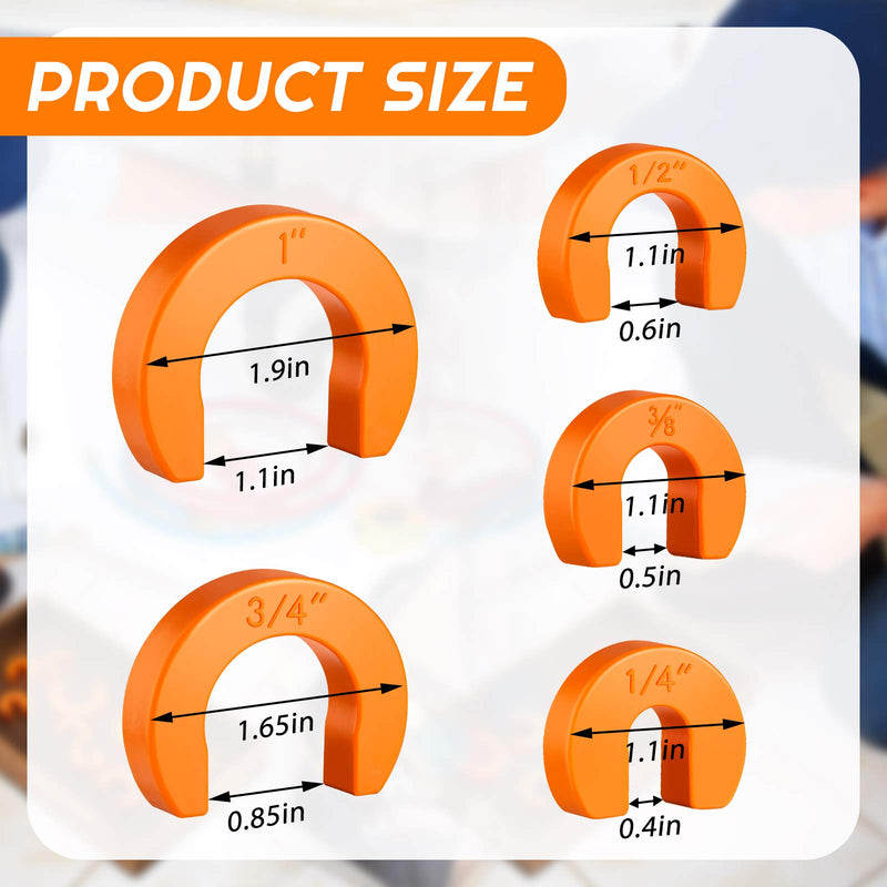 5 Pieces Disconnect Clips Fitting Slip Removal Tools Push-fit Disconnect Tools for Easily Removing Push-fit Fitting, 5 Sizes (1/4 Inch, 3/8 Inch, 1/2 Inch, 3/4 Inch and 1 Inch) - NewNest Australia