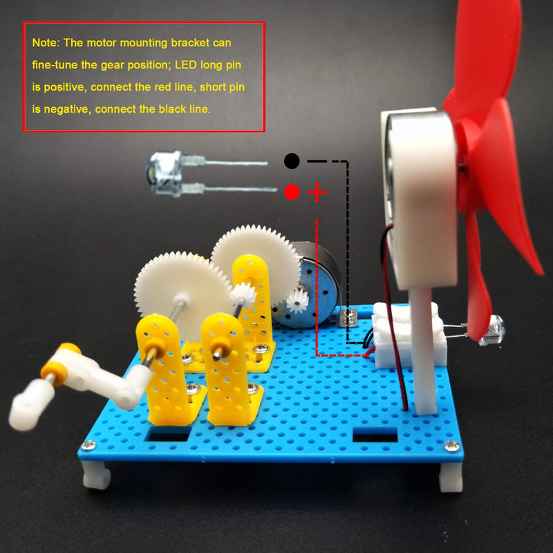 EUDAX DIY Dynamo Lantern Educational STEM Building Toy, Hand Cranked Power Generator,Generators Science Kit, Light Bulb Science Experiments Kits for Kids Age - NewNest Australia