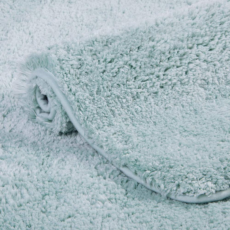 NewNest Australia - Walensee Bathroom Rug Non Slip Bath Mat for Bathroom (16 x 24, Aqua) Water Absorbent Soft Microfiber Shaggy Bathroom Mat Machine Washable Bath Rug for Bathroom Thick Plush Rugs for Shower 16" x 24" 