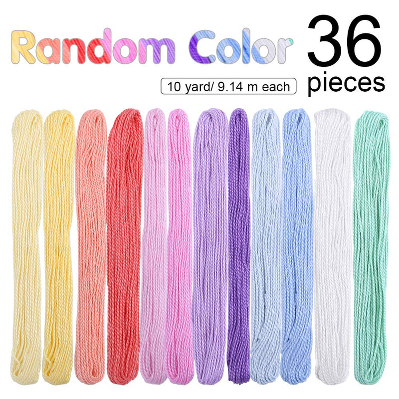 ZXIIXZ 36 Colors Crafts Floss, Cross Stitch Threads, Friendship Bracelets Floss, Cotton Thread Cross-Stitch Thread for Cross Stitching, Embroidery, DIY Bracelets, Friendship Bracelets Floss - NewNest Australia