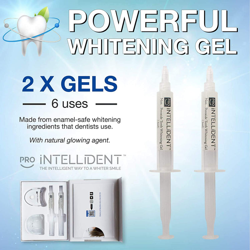 Teeth Whitening Kit Refills | Pro Intellident Advanced Gel & Stain Remover | Longer Lasting Results Than Whitening Strips or Activated Charcoal | Ideal Tooth Whitener for Sensitive Teeth - NewNest Australia
