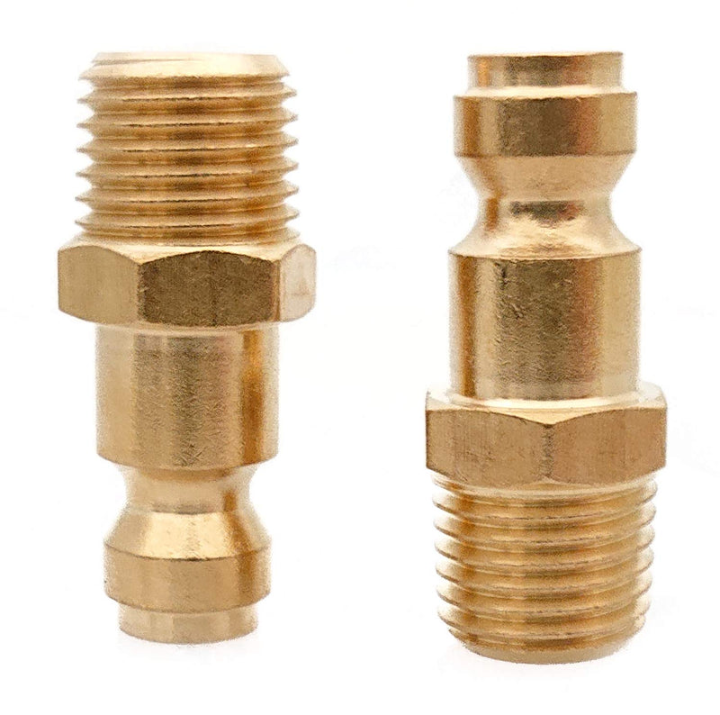 Tanya Hardware Coupler and Plug Kit (14 Piece), Automotive Type C, 1/4 in. NPT, Solid Brass Quick Connect Air Fittings Set 14 Piece - NewNest Australia