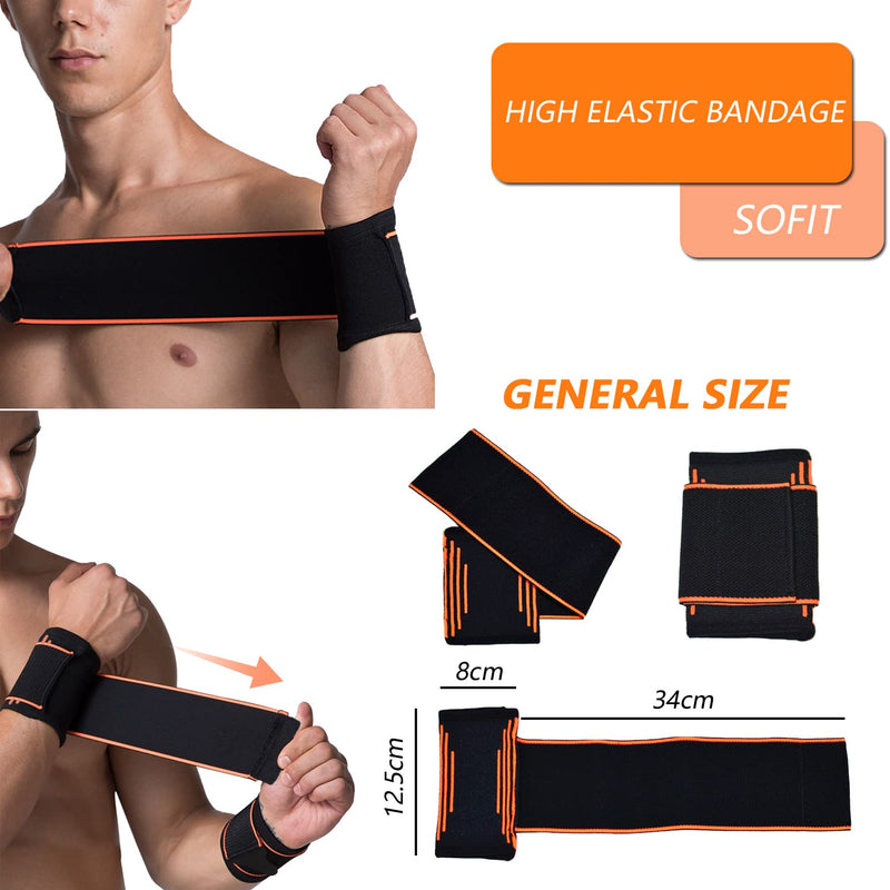 SOLO ACTFIT wrist bandage with Velcro fastener, elastic and adjustable wrist guard against tendonitis, adjustable wrist support hand bandage for sports, fitness - NewNest Australia