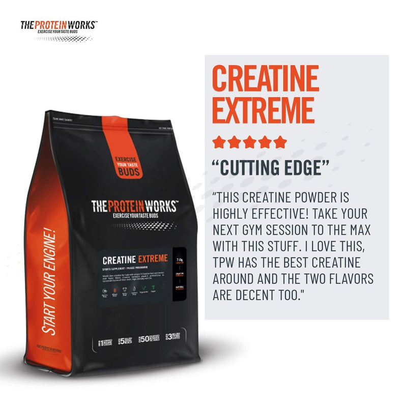 Protein Works - Creatine Extreme Powder | Creatine Formula | Premium Grade Supplement For Lean Muscle Growth | With Beta Analine | Berry Blitz | 400g - NewNest Australia