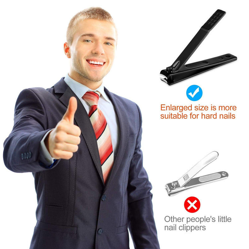 Manicure Set, 8 in 1 Portable Travel Essential Nail Clipper Set, Fashion Professional Stainless Steel Nail Clippers Pedicure Kit Grooming Gift For Men Women Friends and Parents Black and Red - NewNest Australia