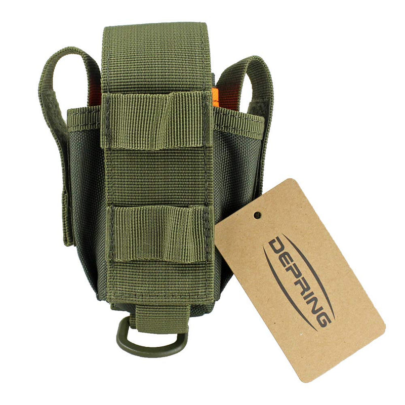 Depring Tool Holster Sheath Universal Multi Pockets Tool Organizer Heavy Duty Construction MOLLE Pouch (Army Green) Army Green - NewNest Australia