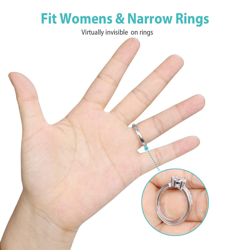 Invisible Ring Size Adjuster for Loose Rings Ring Adjuster Sizer Fit Thin Rings with Jewelry Polishing Cloth - NewNest Australia