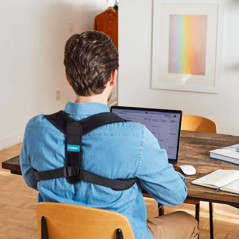 ComfyBrace Posture Corrector-Back Brace for Men and Women- Fully Adjustable Straightener for Mid, Upper Spine Support- Neck, Shoulder, Clavicle and Back Pain Relief-Breathable - NewNest Australia