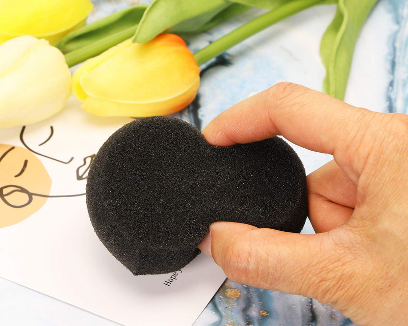 Penta Angel Painting Sponges 6PCS Round Foam Painting Brushes Tools Watercolor Sponges for Acrylic Painting Staining Craft DIY Clay Painting Ceramic Wall Kitchen Cleaning (Black) Black - NewNest Australia