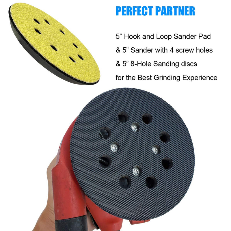 5-Inch Hook and Loop Sander Backing Pad Replacement Pad for Ryobi RS290, RS280, P411, Milwaukee 6021-21 & 6034-21, Craftsman 315.112170,315.116940 - NewNest Australia