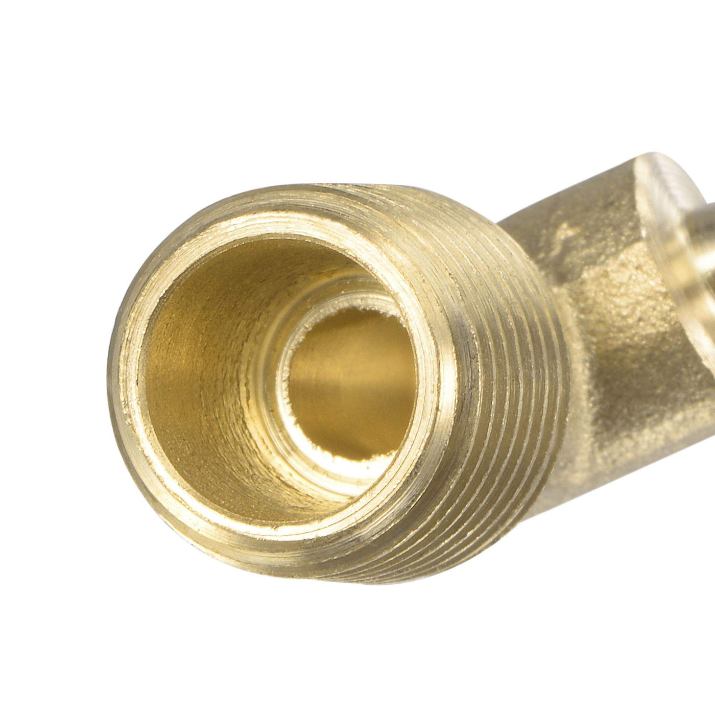 Uxcell G1/4 Male x 3/8 Male Brass Flare Tube Fitting Pipe Hose Fitting  Adapter Connector, 2 Pack 