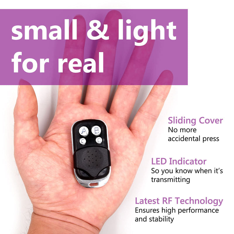 Solidremote 2 Replacement for LiftMaster Chamberlain Craftsman 371LM 373LM Keychain Garage Door Opener Remote, 2005-Current Purple Learn Button (L-Keychain-1) Keychain Type 1 - NewNest Australia