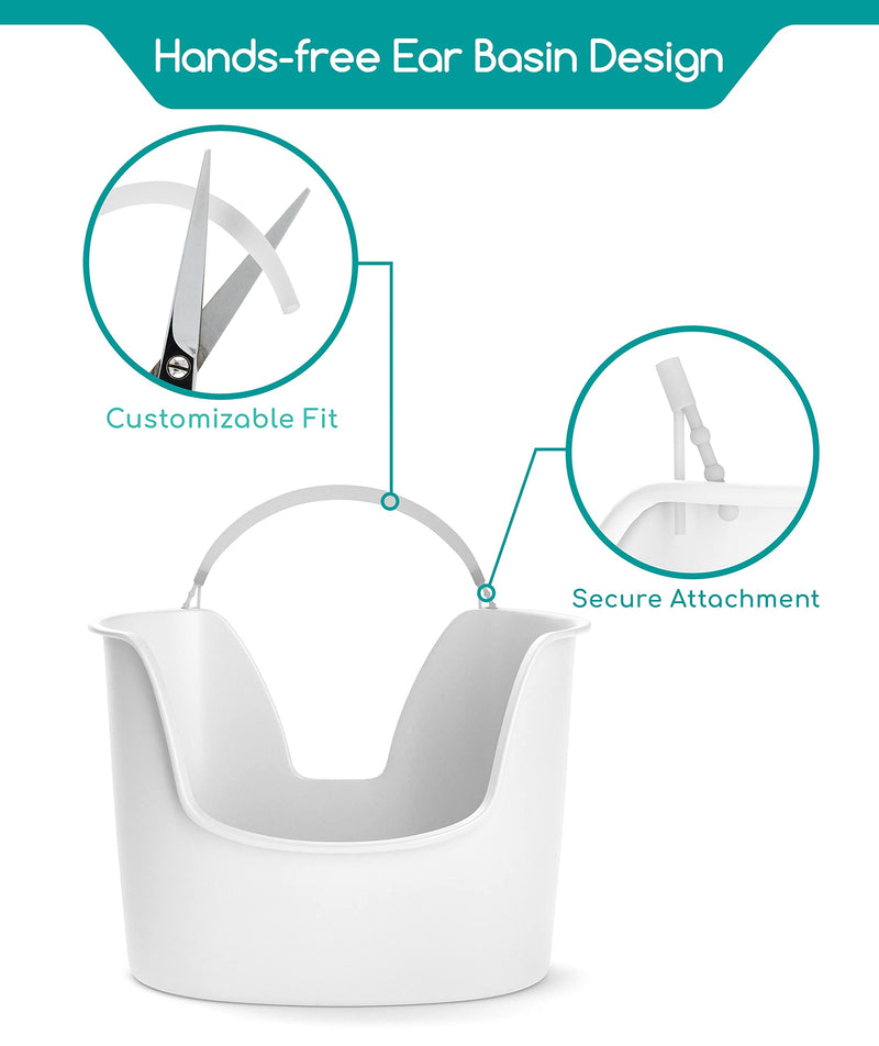 Ear Wax Removal Kit (8pcs) – Safe at-Home Ear Cleaning by Medi Grade – Ear Wax Removal Set – Comes with 100ml Ear Syringe, Quad-Stream Tips, Ear Basin, Compressed Towel and Storage Bag – Ear Cleaner - NewNest Australia