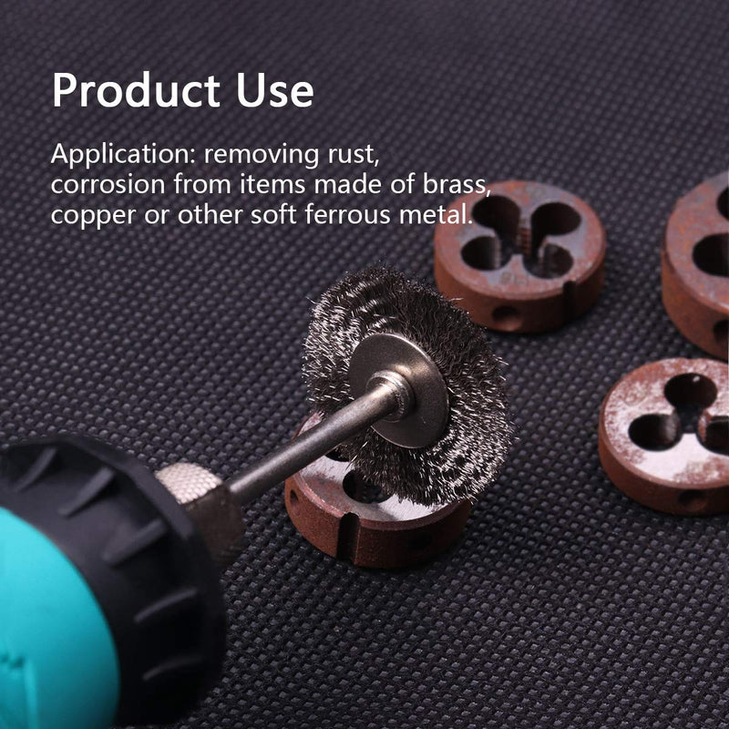 ATOPLEE Wire Wheel Brush,20pcs 1 inch/25 mm Shank Cup Wheel Brush for Grinder Polisher Rotary Tools - NewNest Australia