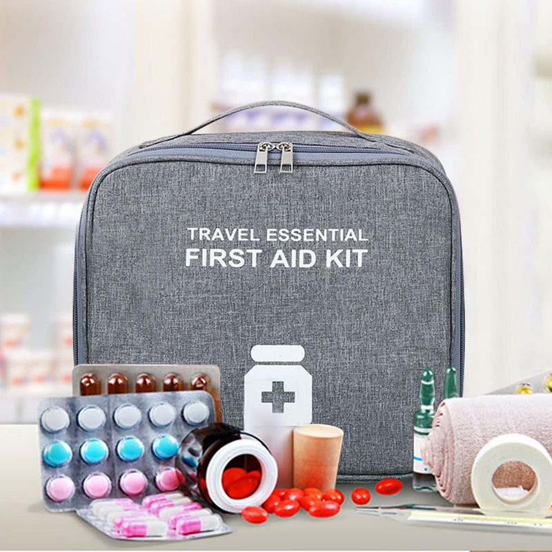 Pack Of 2 Medicine Bag, Medication Bag, Travel Set, First Aid Bag, Empty, First Aid, Large Capacity, Waterproof Emergency Bag, Medical Emergency Bag For Home, Office, Travel - NewNest Australia