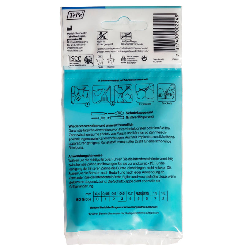 TePe interdental brush, size 3, 8 pieces - NewNest Australia