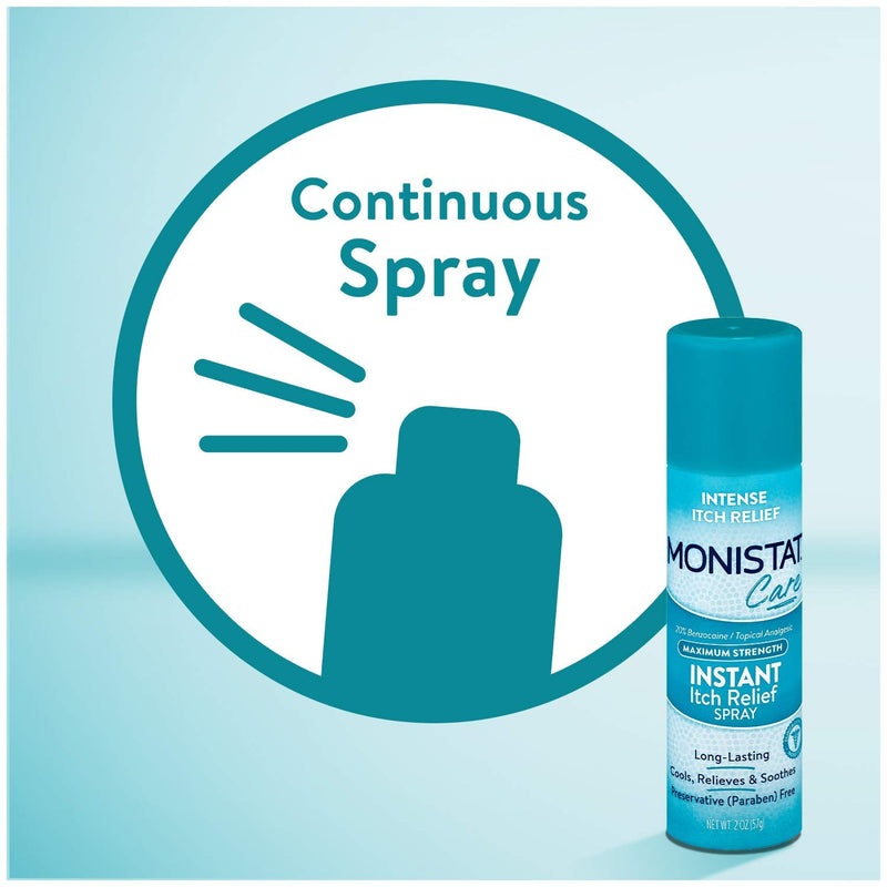 MONISTAT Care Maximum Strength Instant Itch Relief Spray, 2 oz - NewNest Australia