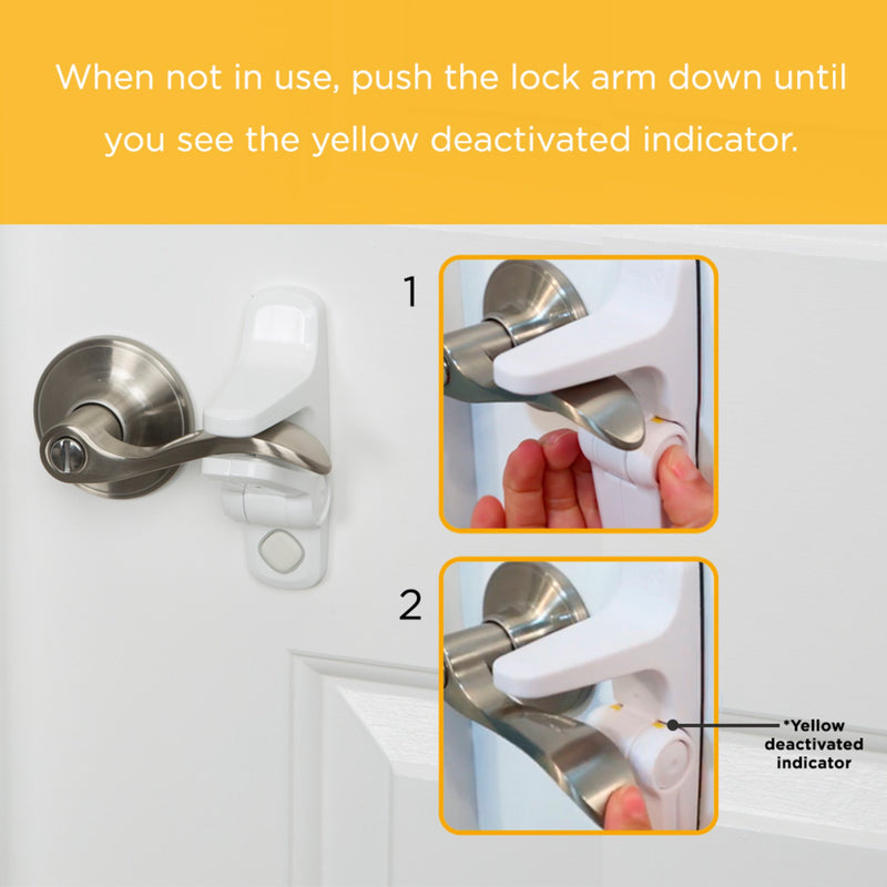 Safety 1st OutSmart Child Proof Door Lever Lock (White) 1 Pack - NewNest Australia