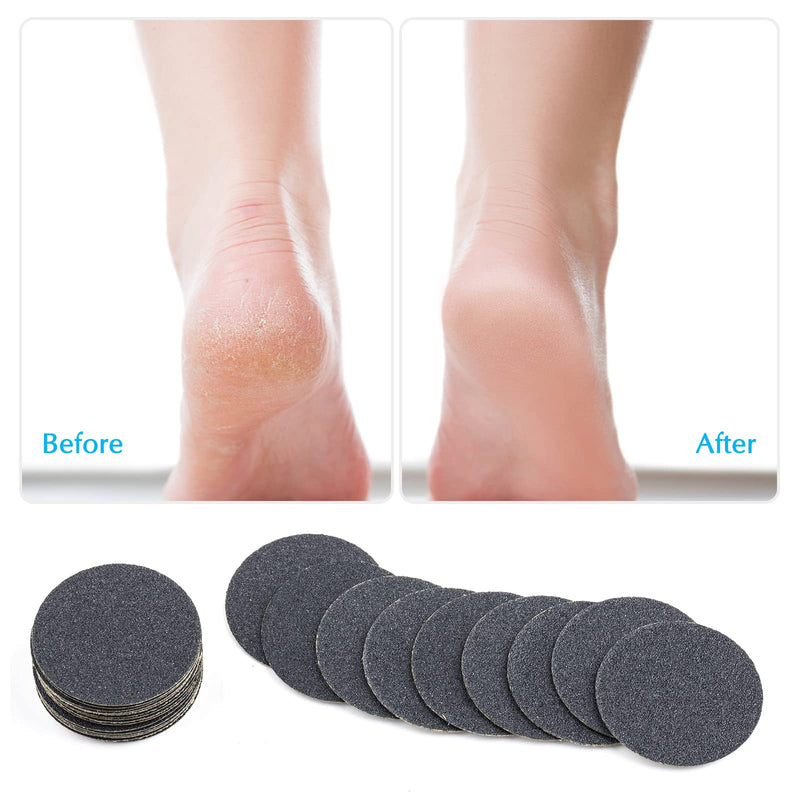 BNG 50pcs Foot File Replacement Sandpaper Discs Self-Adhesive Electric Pedicure Foot Sanding Pads for Callus Remover, Professional Foot Refile Pads for Women Men Hard Dead Skin (180 Grit) #180 - NewNest Australia