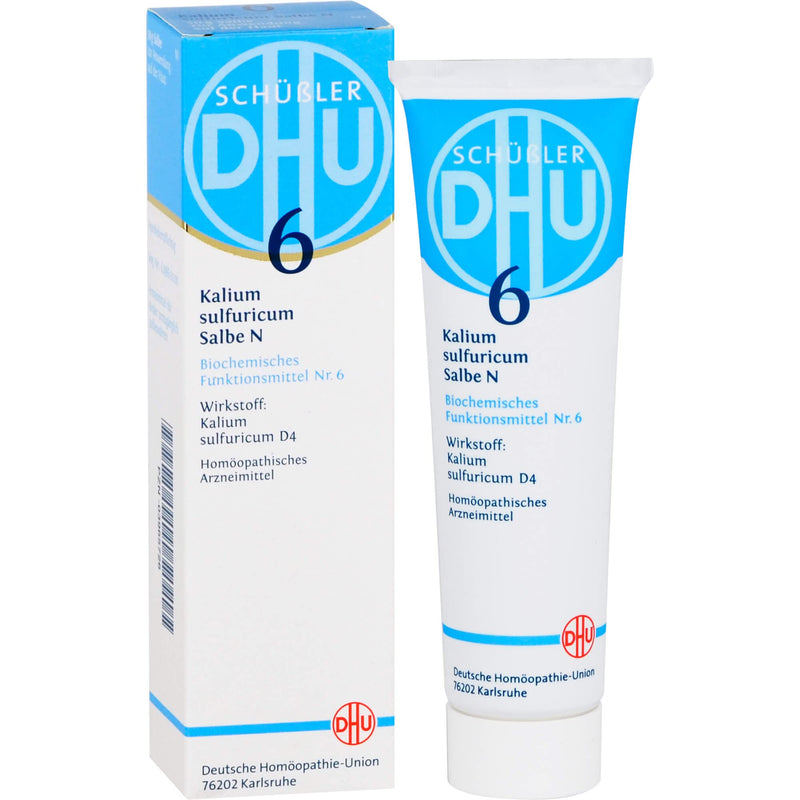DHU Schüßler salt No. 6 Kalium sulfuricum D4, the mineral salt of detoxification - the original, 50 g ointment - NewNest Australia