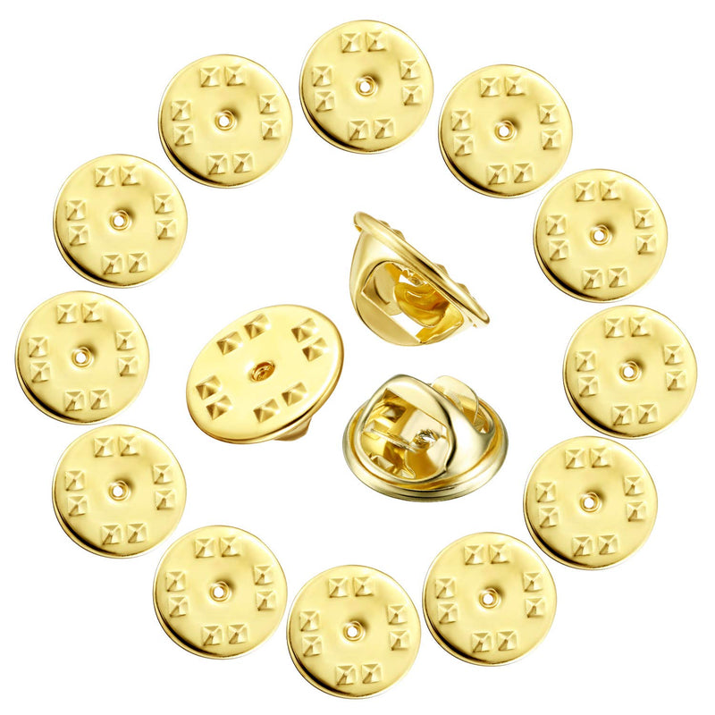 Brass Clutch Badge Insignia Clutches Pin Backs Replacement (Gold, 50 Pieces) - NewNest Australia