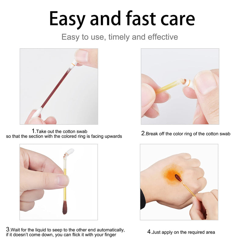 100 Disposable Iodophor Swabs Outdoor Supplies Medical Cotton Swabs Iodine Individually Packaged Cotton Swabs Iodine Swabs for Nose Care (Brown 100) Brown 100 - NewNest Australia