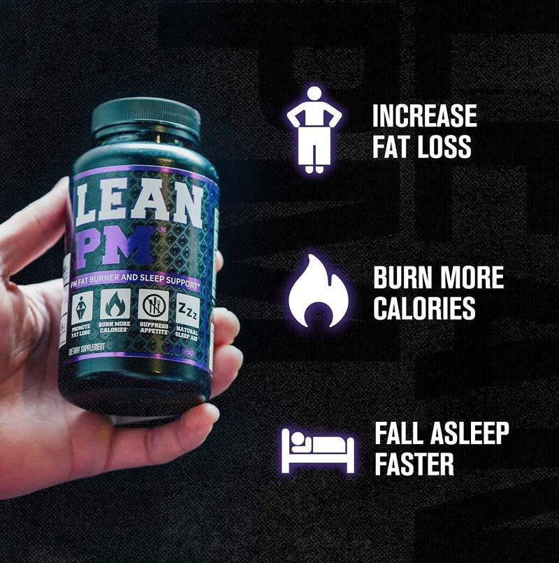 Lean PM Night Time Fat Burner, Sleep Aid Supplement, & Appetite Suppressant for Men and Women - 60 Stimulant-Free Veggie Weight Loss Diet Pills 60 Count (Pack of 1) - NewNest Australia
