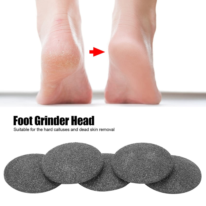 Pack Of 5 Extra Coarse Callus Remover Hard Skin Replacement Rollers Regular Coarse Replacement Foot Grinding Head Tool For Dead Skin Callus Remover Head Foot Files (Black) - NewNest Australia