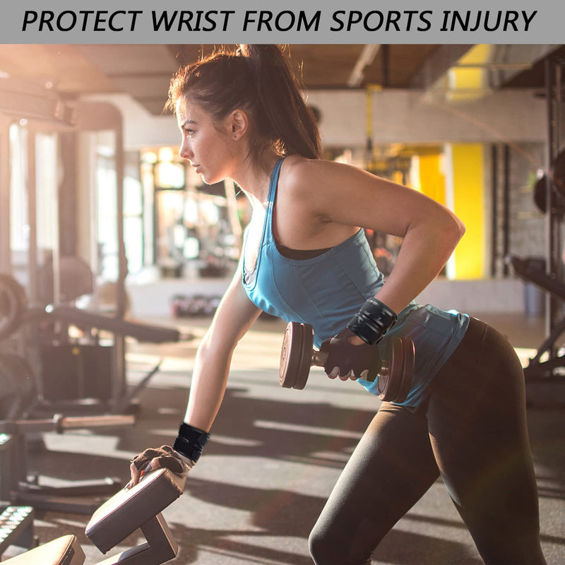 Milec Wrist Brace for Carpal Tunnel, Adjustable Ultra Thin Compression Wrist Wraps Wrist Support for Tendonitis and Arthritis Wrist Straps Pain Relief for Men Women, Working Out, Weightlifting - Black - NewNest Australia