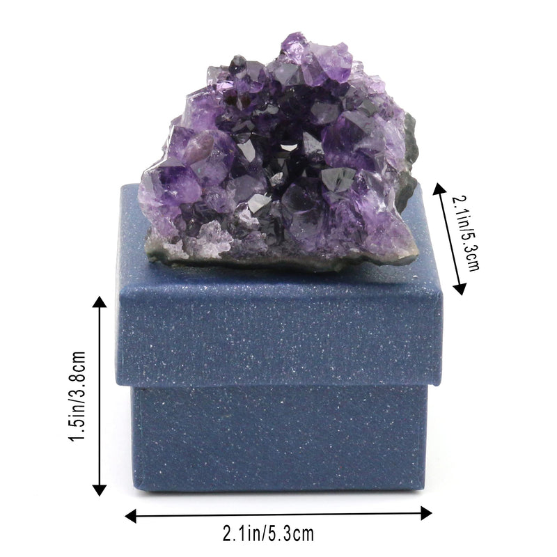 Nvzi Amethyst Crystal, Cristal Stone, Raw Crystal Cluster, Protection Crystals, Amethyst Geode Crystals, Healing Crystals, Purple Crystal, Amethyst Gifts (About 50G) 6CM*6CM*4CM - NewNest Australia